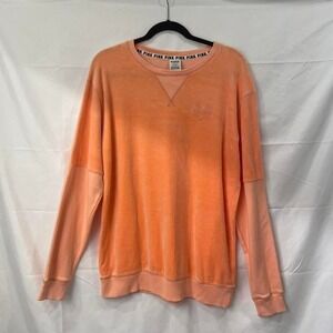 Victorias Secret PINK Velour Sweatshirt Sweater Womens‎ Size Medium
